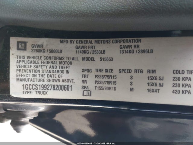 CHEVROLET COLORADO LS - 9