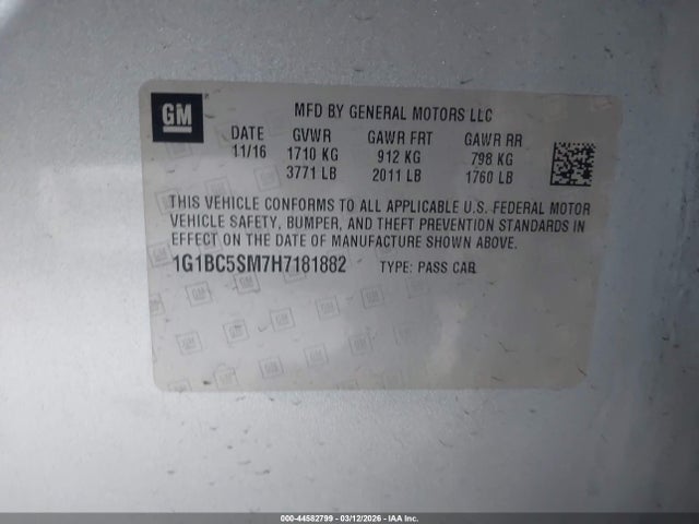 CHEVROLET CRUZE LS AUTO - 9