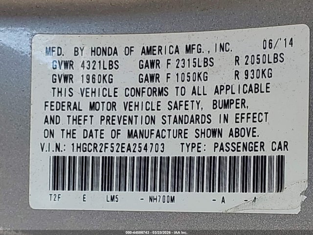 HONDA ACCORD SPORT - 9