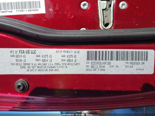 2018 CHRYSLER 300 LIMITED 9