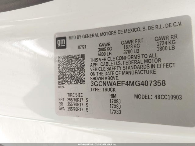 CHEVROLET SILVERADO 1500 2WD LONG BED WT - 9