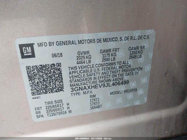 2018 CHEVROLET EQUINOX LS 9