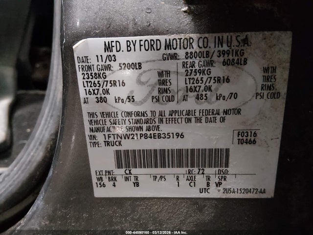 FORD F-250 LARIAT/XL/XLT - 9