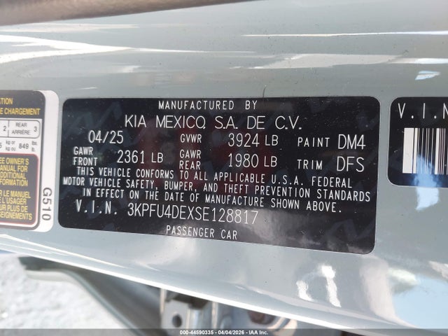 2025 KIA K4 EX 9