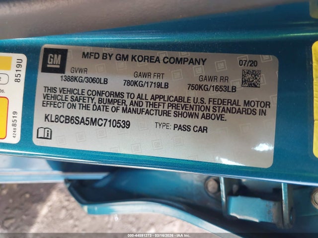 CHEVROLET SPARK FWD LS AUTOMATIC - 9