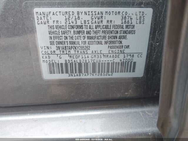 NISSAN SENTRA SV - 9