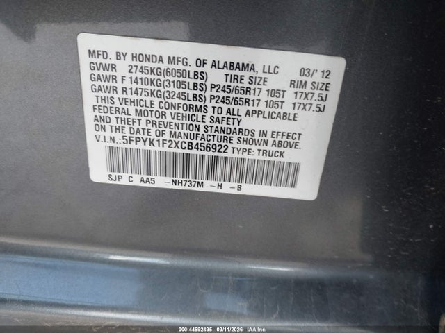 HONDA RIDGELINE - 9