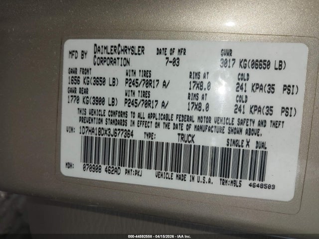 DODGE RAM 1500 SLT/LARAMIE/ST - 9