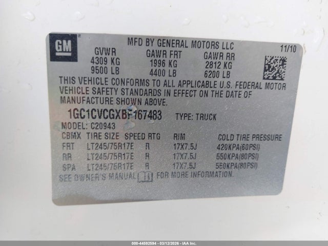 CHEVROLET SILVERADO 2500HD WORK TRUCK - 9