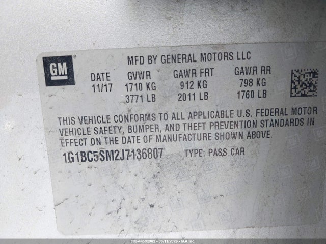 CHEVROLET CRUZE LS AUTO - 9