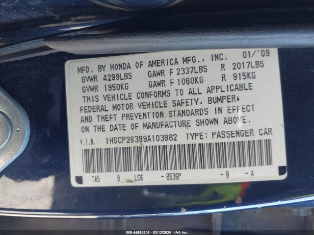 HONDA ACCORD 2.4 LX - 9