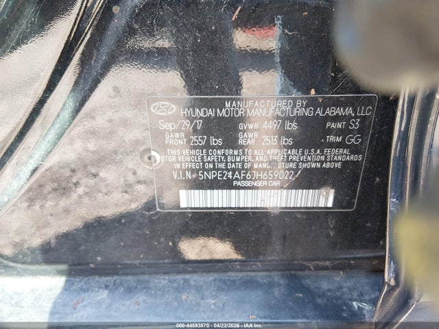 2018 HYUNDAI SONATA SE 9