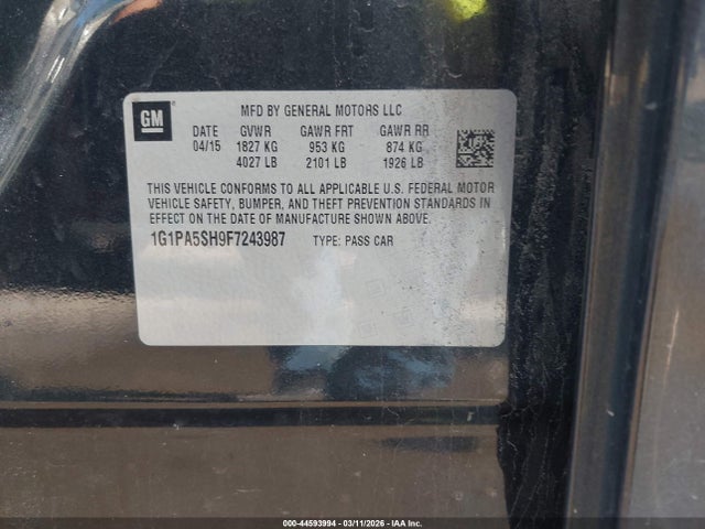 CHEVROLET CRUZE LS AUTO - 9