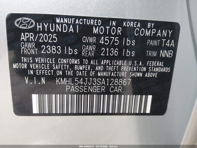 2025 Hyundai SONATA HYBRID LIMITED — фото 9