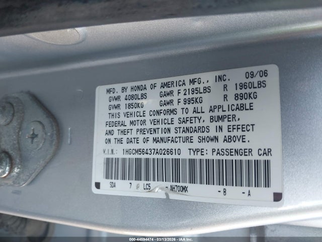 HONDA ACCORD 2.4 LX - 9