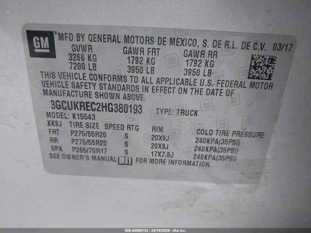 صورة 9 لـ 2017 Chevrolet SILVERADO 1500 1LT
