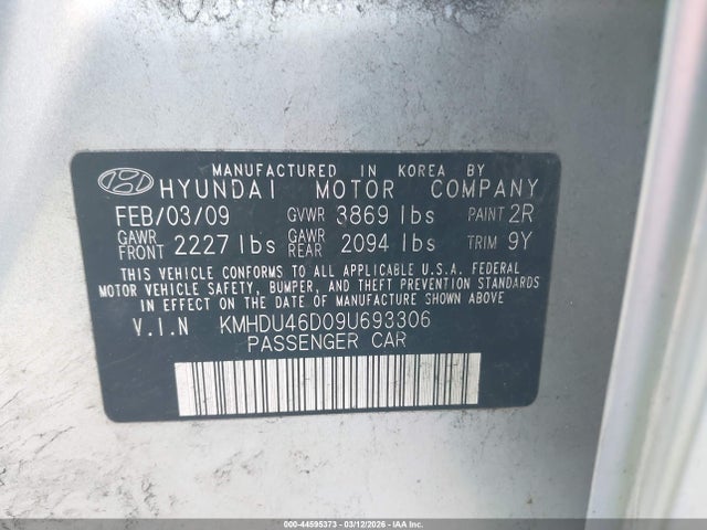 2009 Hyundai ELANTRA SE 照片 9