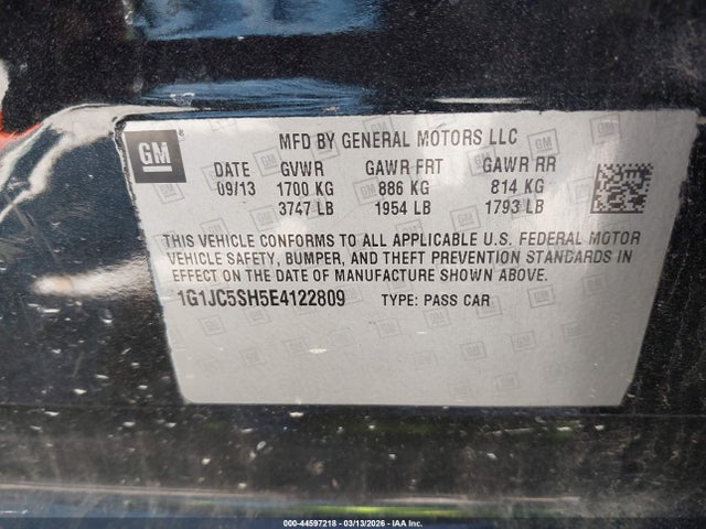 CHEVROLET SONIC LT AUTO - 9