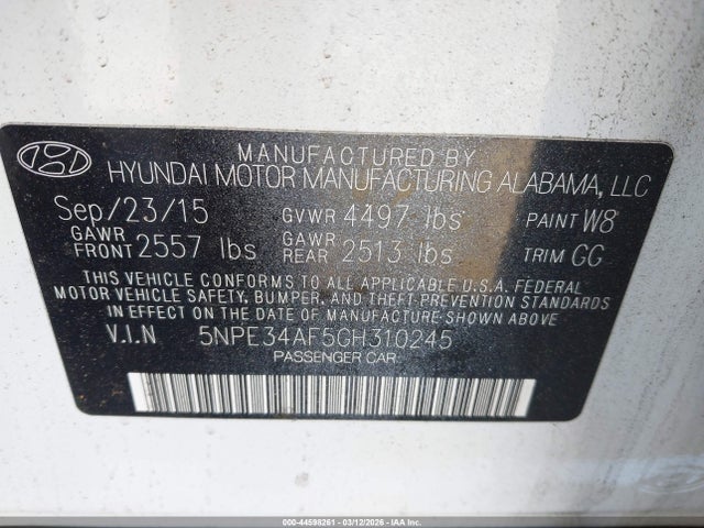 HYUNDAI SONATA LIMITED - 9