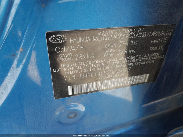 HYUNDAI ELANTRA LIMITED - 9