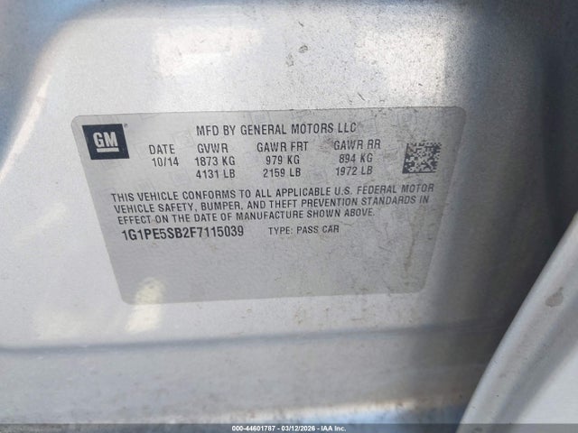 CHEVROLET CRUZE 2LT AUTO - 9