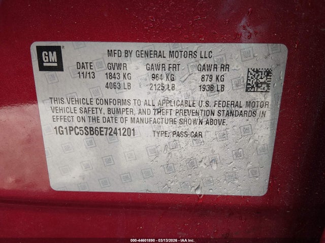 CHEVROLET CRUZE 1LT AUTO - 9