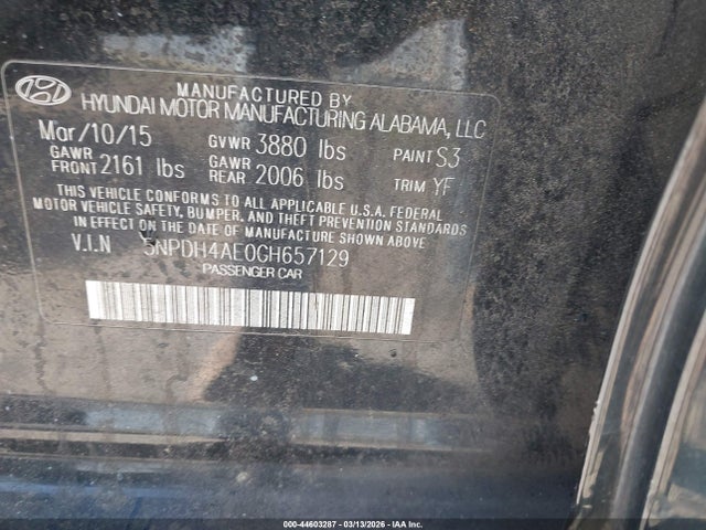 HYUNDAI ELANTRA LIMITED - 9