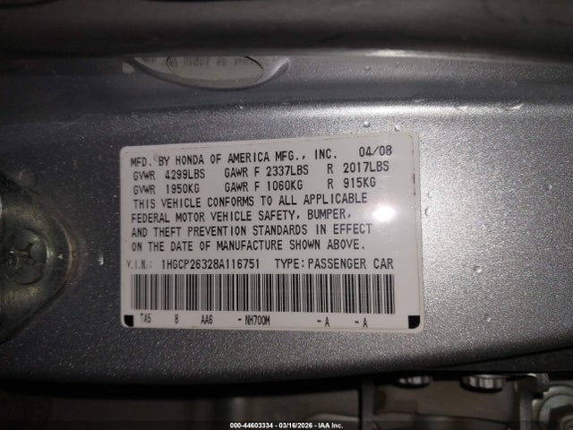 HONDA ACCORD 2.4 LX - 9