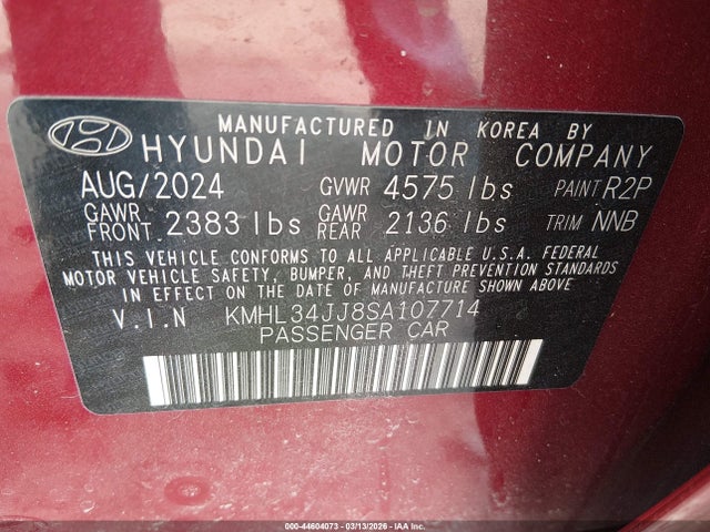 HYUNDAI SONATA HYBRID SEL - 9