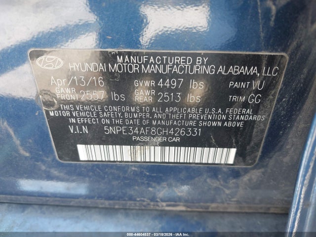 HYUNDAI SONATA SPORT - 9