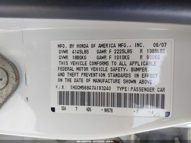 HONDA ACCORD - 9