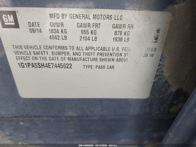 CHEVROLET CRUZE LS AUTO - 9