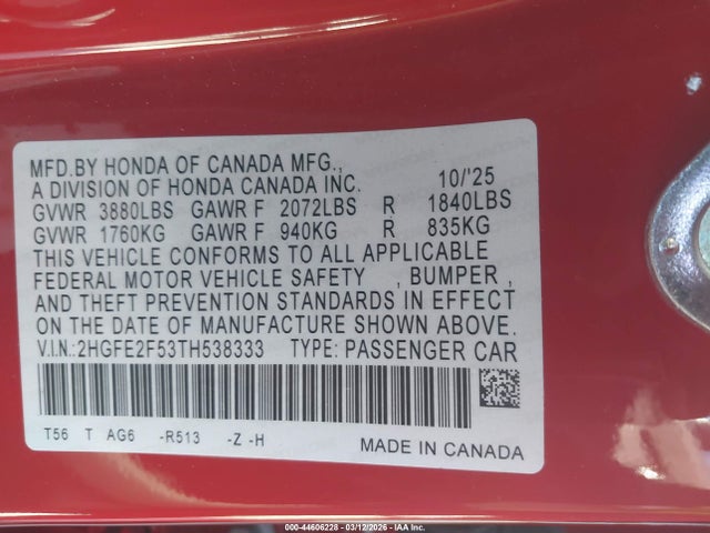 HONDA CIVIC SPORT - 9