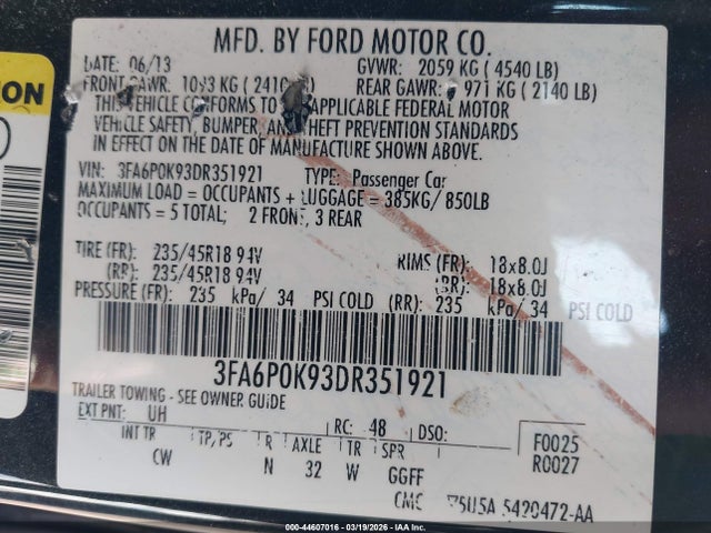 FORD FUSION TITANIUM - 9