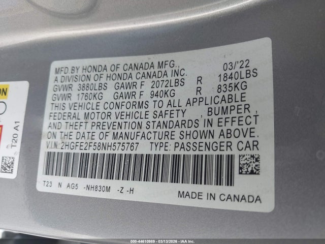 HONDA CIVIC SPORT - 9