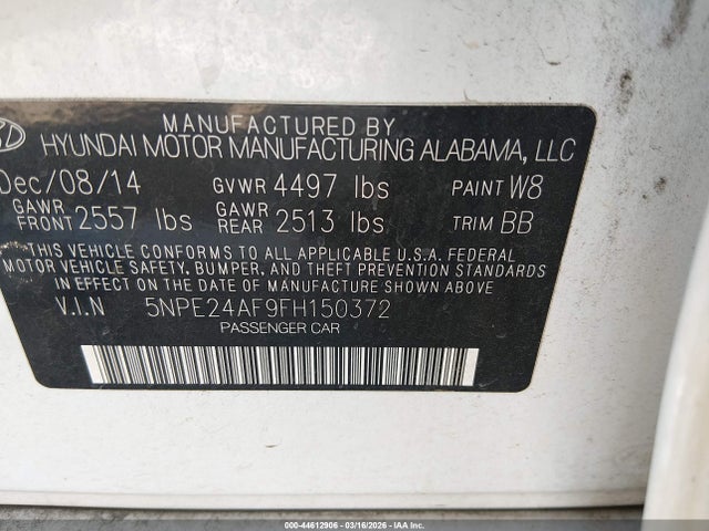 HYUNDAI SONATA SE - 9