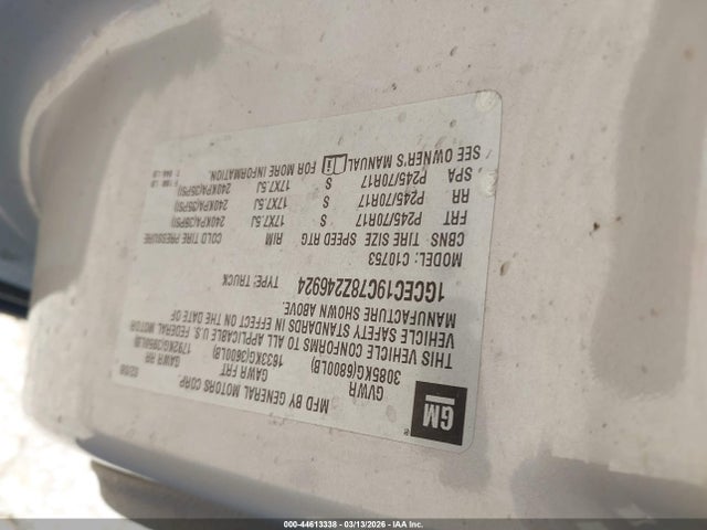 CHEVROLET SILVERADO 1500 WORK TRUCK - 9