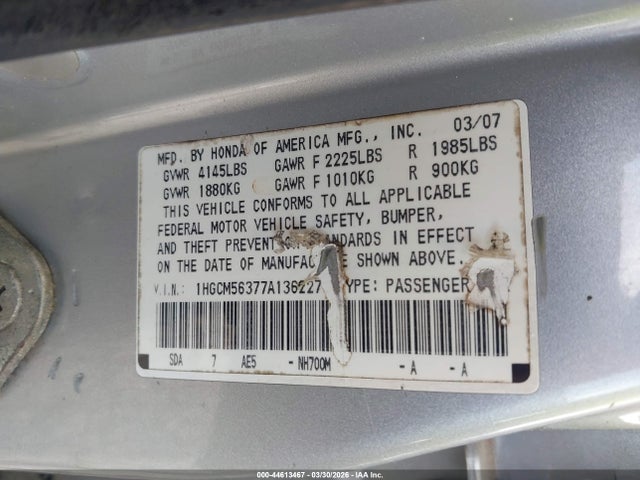 HONDA ACCORD 2.4 SE - 9