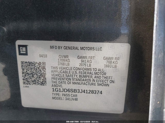 CHEVROLET SONIC LT AUTO - 9