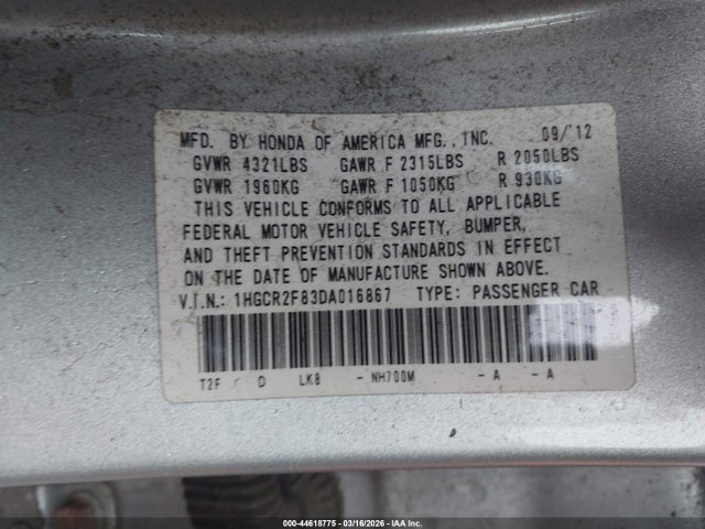 HONDA ACCORD EX-L - 9