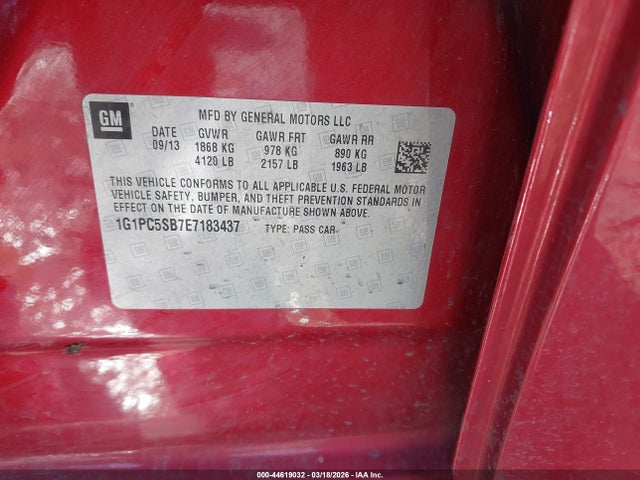 CHEVROLET CRUZE 1LT AUTO - 9