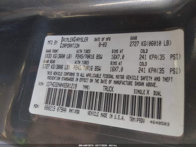 DODGE DAKOTA SPORT - 9