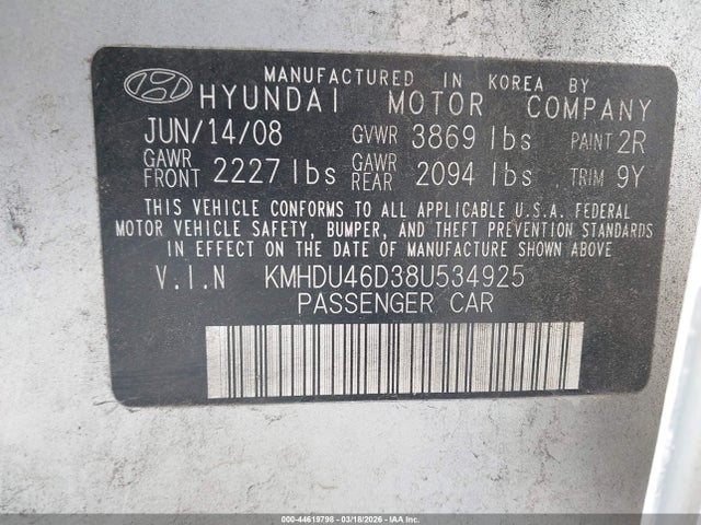 HYUNDAI ELANTRA GLS/SE - 9