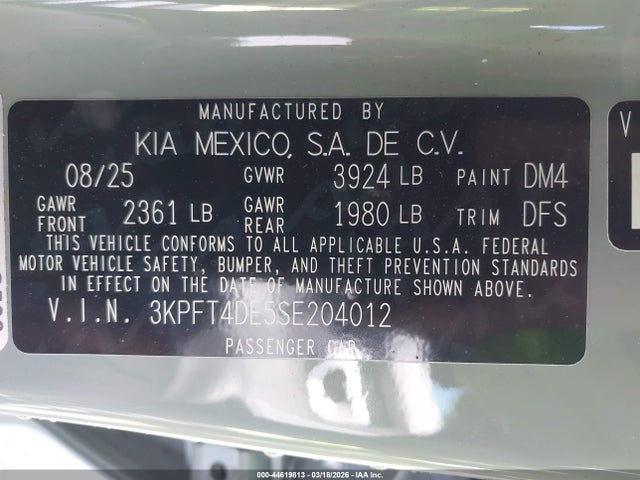 صورة 9 لـ 2025 KIA K4 LXS