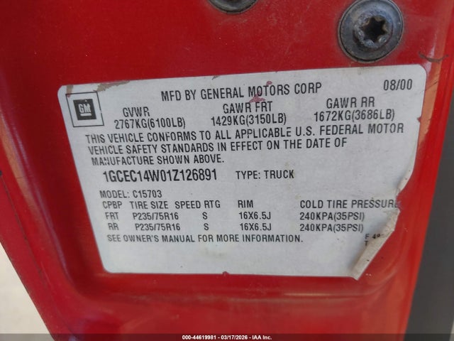 CHEVROLET SILVERADO 1500 - 9