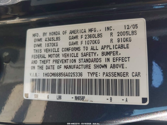 HONDA ACCORD 3.0 EX - 9