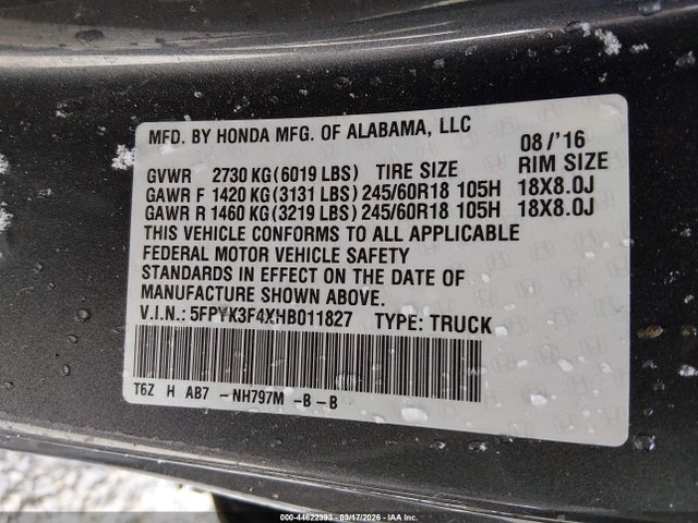 HONDA RIDGELINE RTS - 9