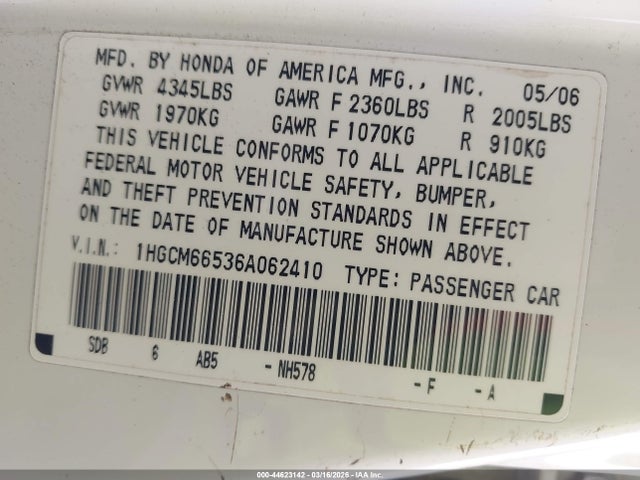 HONDA ACCORD 3.0 EX - 9