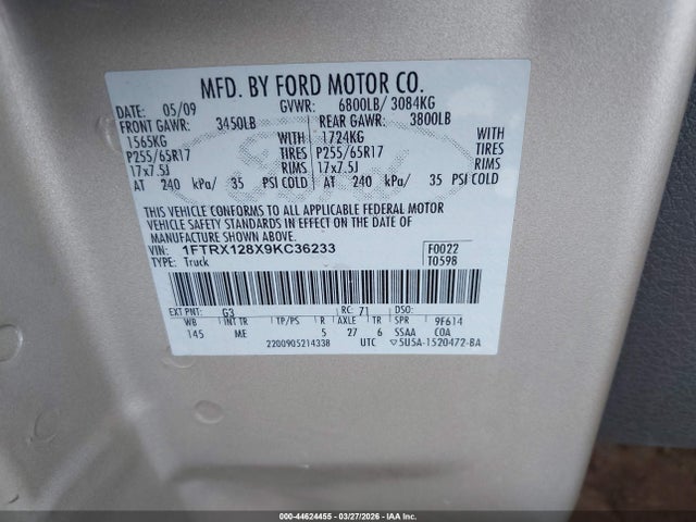 FORD F-150 STX/XL/XLT - 9