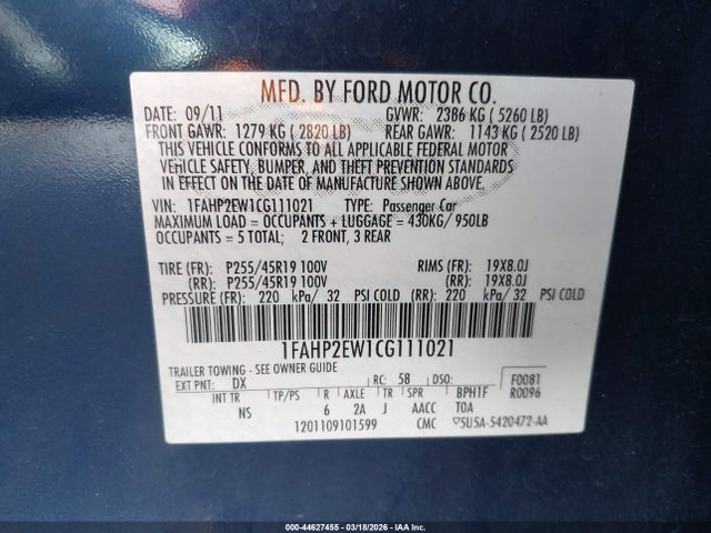 FORD TAURUS SEL - 9